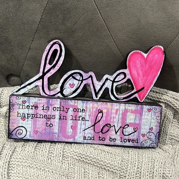 LOUISE CAREY WOODEN WALL ART - Picture 1 of 8